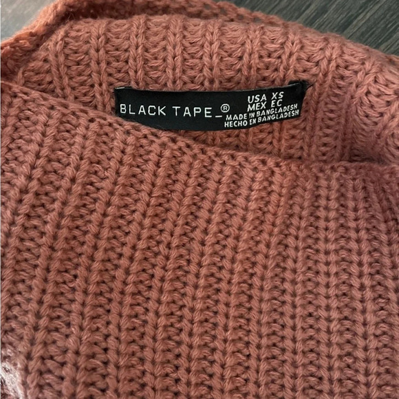 Black Tape Mock Neck Sweater NWT - Picture 3 of 3